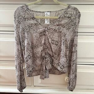 Snake print blouse